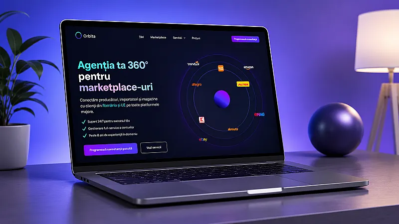 Captură din proiectul „Orbita — UX/UI Perfect și 100/100 pe Google PageSpeed”